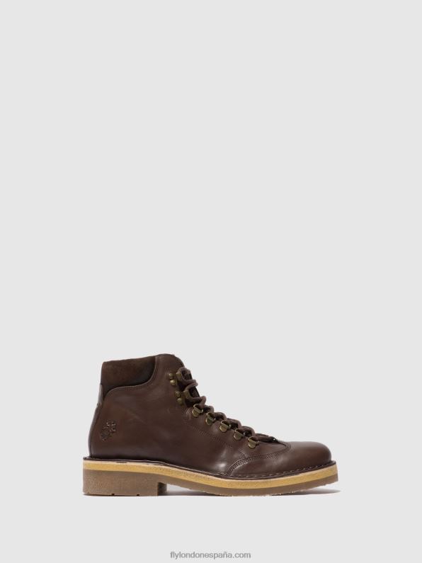 eco/gamuza de aceite (vegetal) moca Fly London hombres botines con cordones reus075 D8BBB806