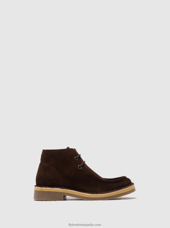 moca de gamuza (vegetal) Fly London hombres botines con cordones rodo076 D8BBB810